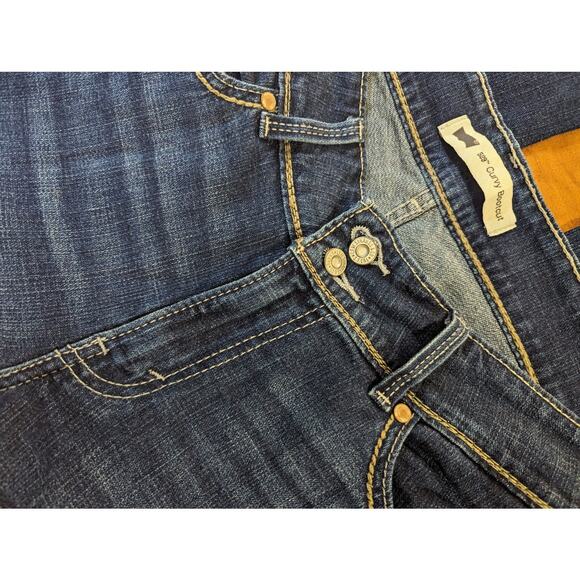 Levis 529 Mid-Rise Bootcut with Lace pocket detail - Size 12S - Picture 3 of 5